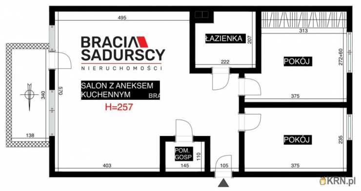 Kraków, Podgórze/Płaszów, ul. Przewóz, Mieszkanie  na sprzedaż, 3 pokojowe