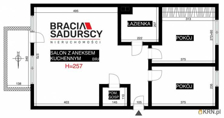 3 pokojowe, Kraków, Podgórze/Płaszów, ul. Przewóz, Mieszkanie  na sprzedaż