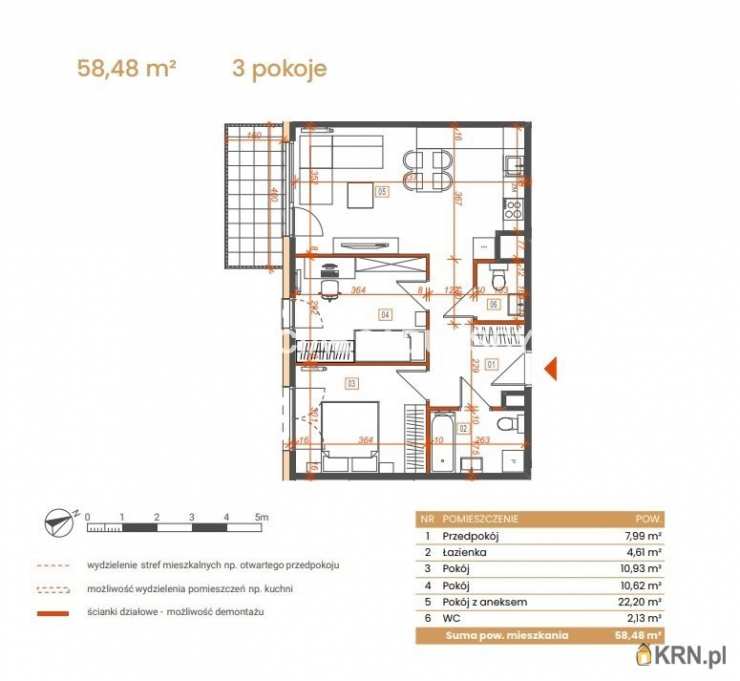 Mieszkanie  na sprzedaż, 3 pokojowe, Katowice, ul. Ceglana