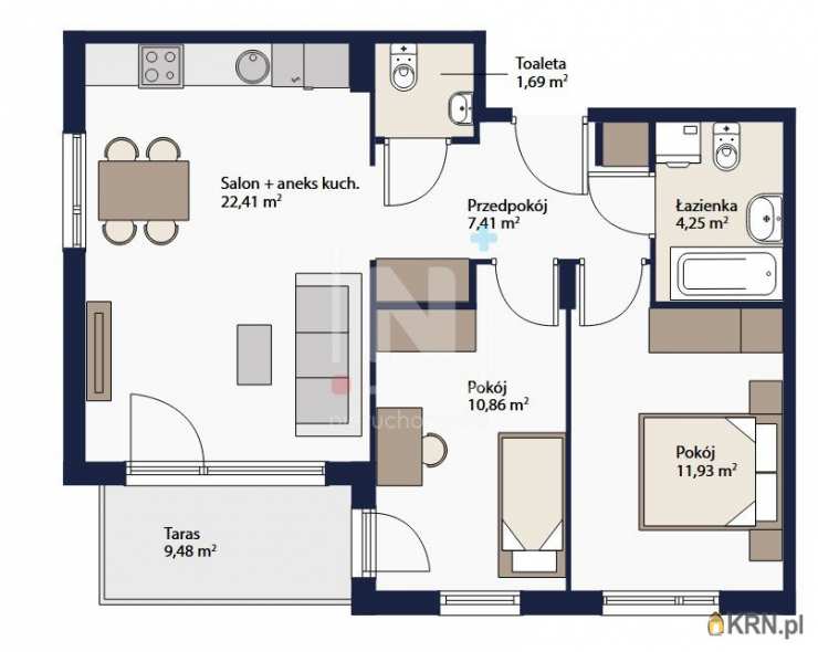 Grodzisk Mazowiecki, ul. Bałtycka, Mieszkanie  na sprzedaż, 3 pokojowe