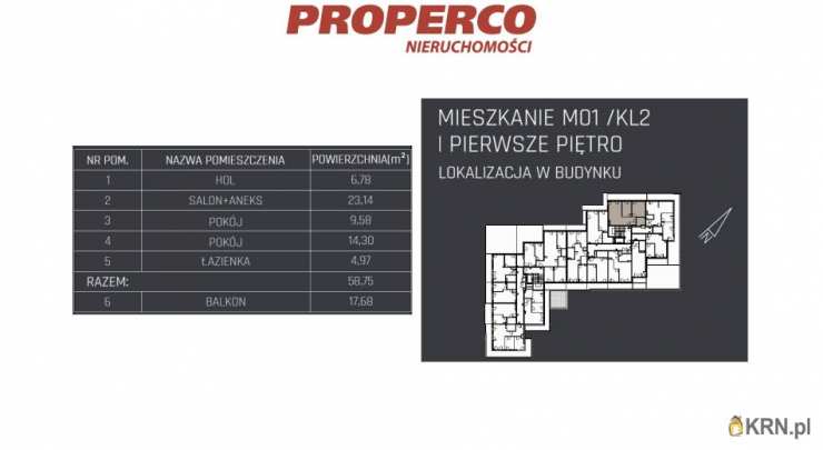 3 pokojowe, Mieszkanie  na sprzedaż, Jędrzejów, ul. 
