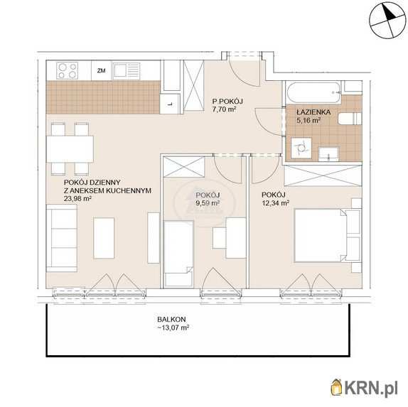 Mieszkanie  na sprzedaż, Wrocław, Stare Miasto, ul. Gnieźnieńska, 3 pokojowe