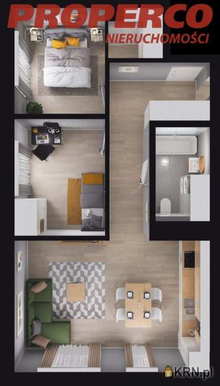 Kielce, Na Stoku, ul. Orląt Lwowskich, Mieszkanie  na sprzedaż, 3 pokojowe