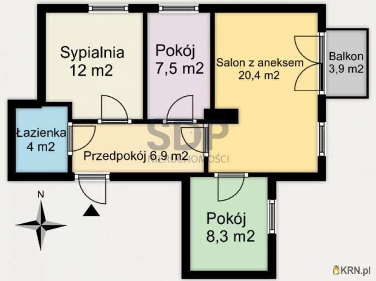 4 pokojowe, Mieszkanie  na sprzedaż, Wrocław, Fabryczna/Żerniki, ul. 