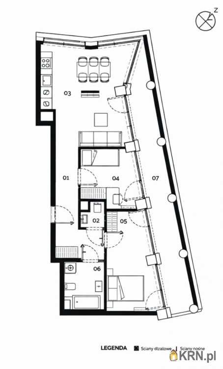 Mieszkanie  na sprzedaż, , Kraków, Grzegórzki, ul. Mogilska