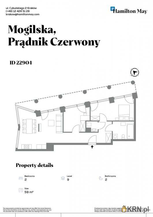 Hamilton May, Mieszkanie  na sprzedaż, Kraków, Prądnik Czerwony, ul. Mogilska