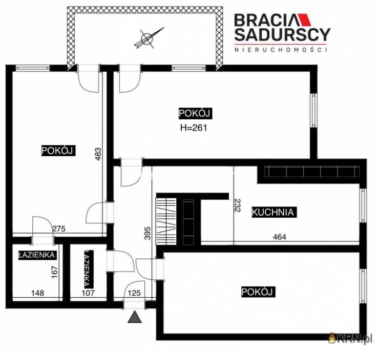 Kraków, Prądnik Biały/Krowodrza Górka, ul. gen. A. Fieldorfa-Nila, Mieszkanie  na sprzedaż, 3 pokojowe