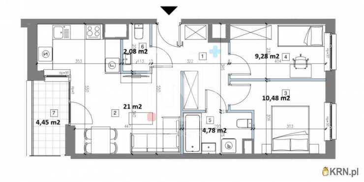 3 pokojowe, Warszawa, Mokotów/Służewiec, ul. Konstruktorska, Mieszkanie  na sprzedaż