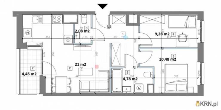 3 pokojowe, Warszawa, Mokotów/Służewiec, ul. Konstruktorska, Mieszkanie  na sprzedaż