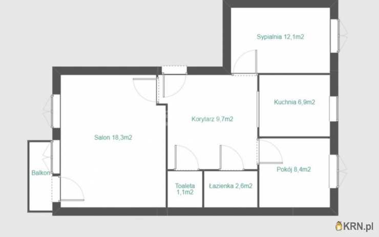 Mieszkanie  na sprzedaż, 3 pokojowe, Inowrocław, Rąbin, ul. 