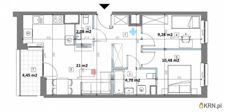 Mieszkanie  na sprzedaż, Warszawa, Mokotów/Służewiec, ul. Konstruktorska, 3 pokojowe