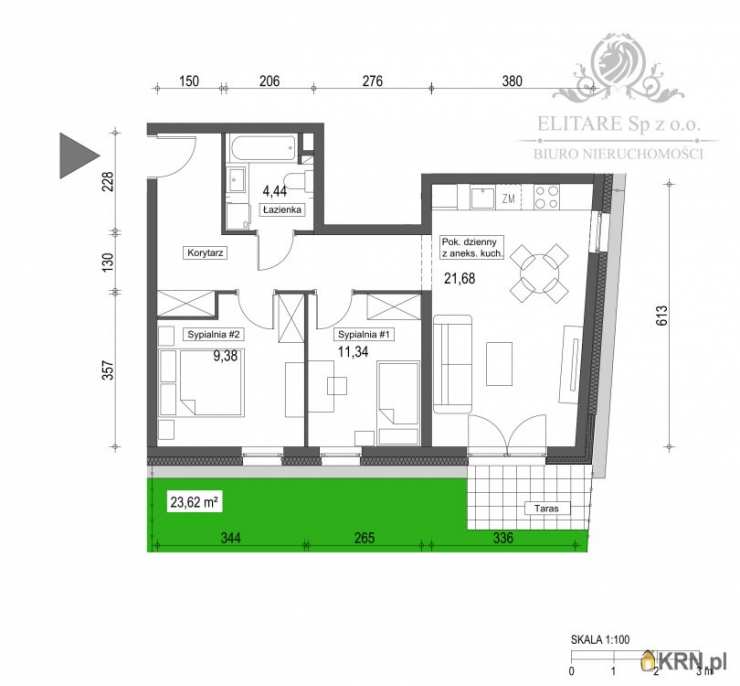 3 pokojowe, Wrocław, Krzyki, ul. , Mieszkanie  na sprzedaż