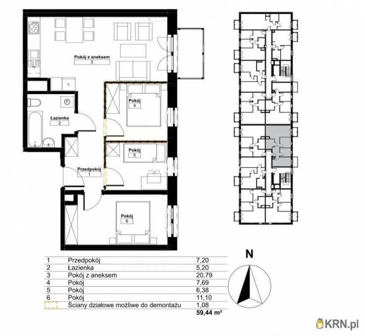 Mieszkanie  na sprzedaż, 4 pokojowe, Kraków, Bieżanów-Prokocim/Złocień, ul. 