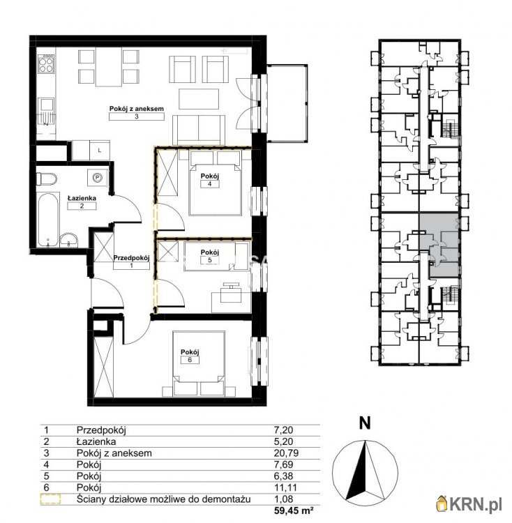 Mieszkanie  na sprzedaż, 4 pokojowe, Kraków, Bieżanów-Prokocim/Złocień, ul. 