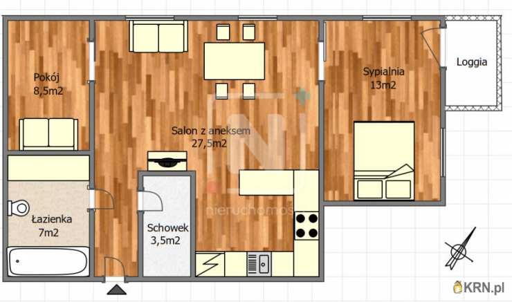 Warszawa, Żoliborz, ul. Jasnodworska, Mieszkanie  na sprzedaż, 3 pokojowe