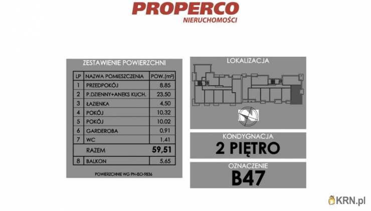 PROPERCO Sp. z o.o. Sp. k. , Mieszkanie  na sprzedaż, Skarżysko-Kamienna, ul. Żeromskiego