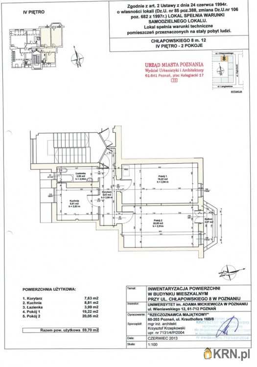 Mieszkanie  na sprzedaż, Poznań, ul. , 2 pokojowe