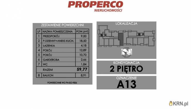 PROPERCO Sp. z o.o. Sp. k. , Mieszkanie  na sprzedaż, Skarżysko-Kamienna, ul. Żeromskiego