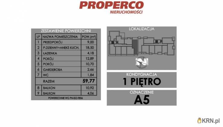 PROPERCO Sp. z o.o. Sp. k. , Mieszkanie  na sprzedaż, Skarżysko-Kamienna, ul. Żeromskiego