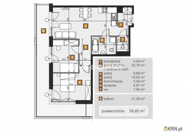 Bracia Sadurscy Oddział BS2 Rynek Pierwotny, Mieszkanie  na sprzedaż, Kraków, Dębniki, ul. dr. J. Babińskiego