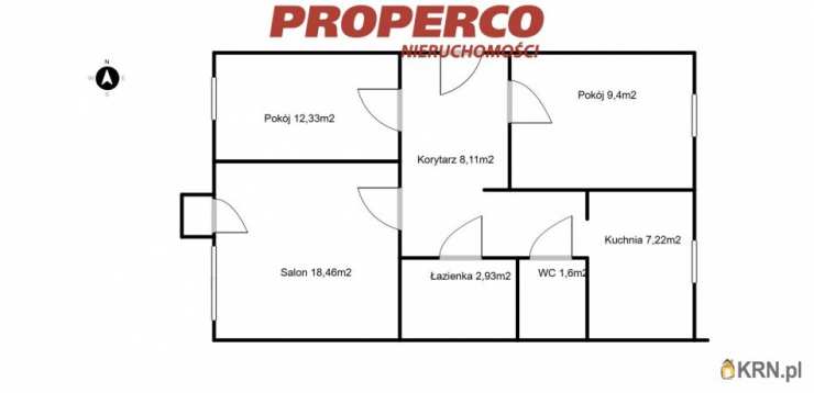 Mieszkanie  na sprzedaż, Kielce, Świętokrzyskie, ul. marsz. J. Piłsudskiego, 3 pokojowe