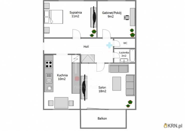 3 pokojowe, Warszawa, Ursynów, ul. Związku Walki Młodych, Mieszkanie  na sprzedaż