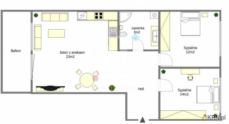 3 pokojowe, Warszawa, Mokotów, ul. Cybernetyki, Mieszkanie  na sprzedaż