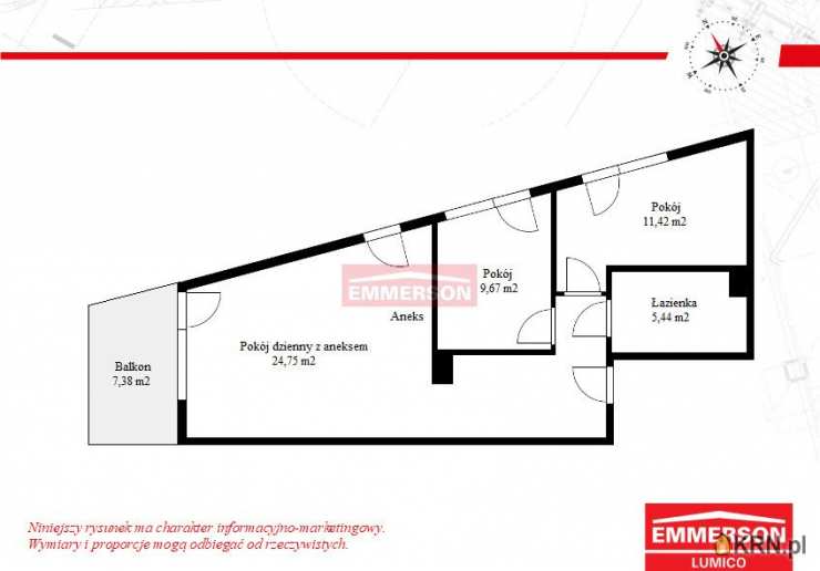 3 pokojowe, Mieszkanie  na sprzedaż, Kraków, Prądnik Biały, ul. 