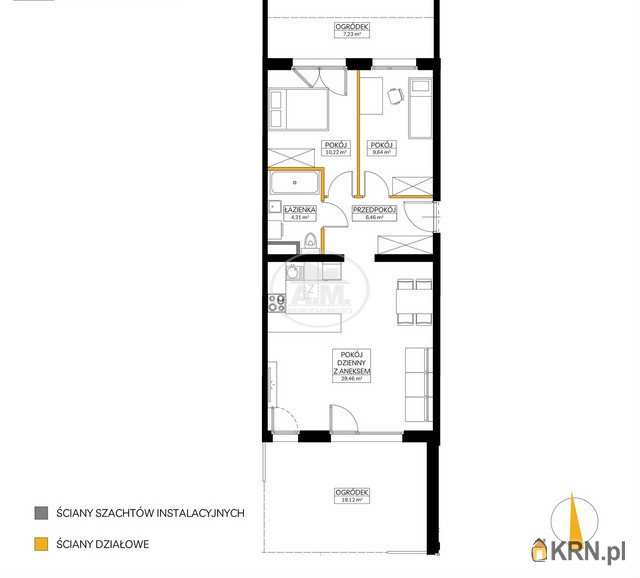 Mieszkanie  na sprzedaż, 3 pokojowe, Wrocław, Fabryczna/Maślice, ul. Rędzińska
