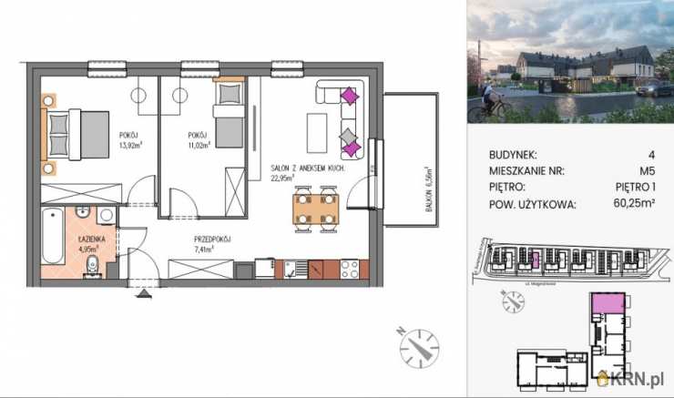Mieszkanie  na sprzedaż, Siechnice, ul. , 3 pokojowe