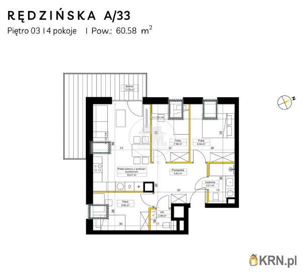 Mieszkanie  na sprzedaż, 4 pokojowe, Wrocław, Fabryczna/Maślice, ul. Rędzińska