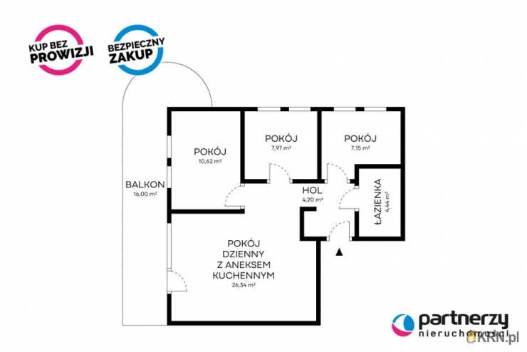 4 pokojowe, Rumia, ul. Kosynierów, Mieszkanie  na sprzedaż
