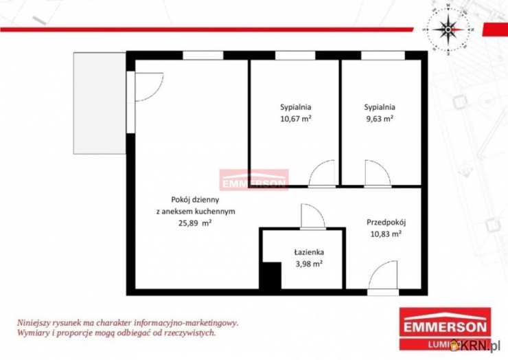 3 pokojowe, Mieszkanie  na sprzedaż, Kraków, Krowodrza, ul. 