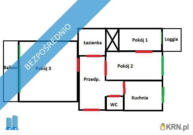 3 pokojowe, Warszawa, Śródmieście, ul. S. Dubois, Mieszkanie  na sprzedaż