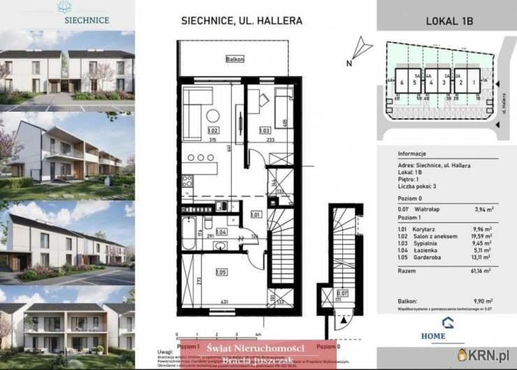 Świat Nieruchomości, Mieszkanie  na sprzedaż, Siechnice, ul. 