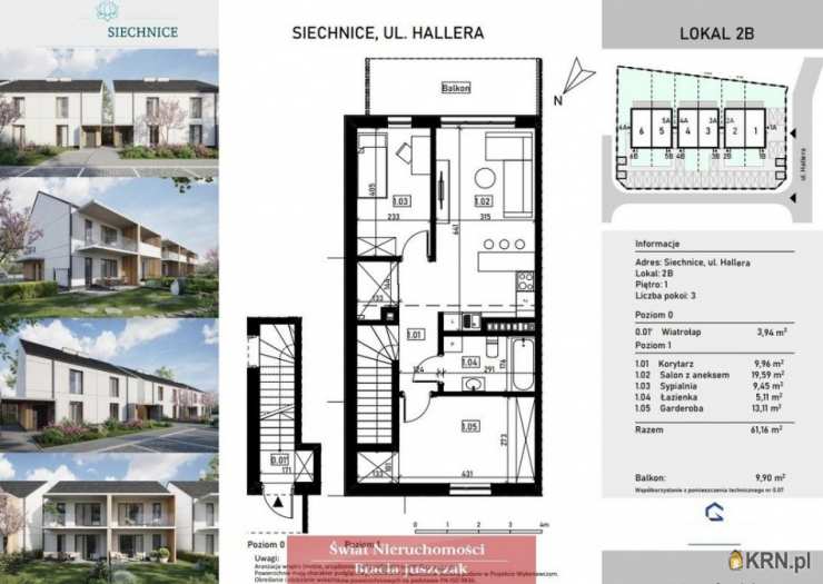 Świat Nieruchomości, Mieszkanie  na sprzedaż, Siechnice, ul. 