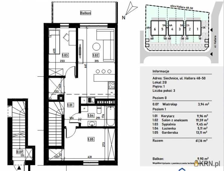 Mieszkanie  na sprzedaż, 3 pokojowe, Siechnice, ul. 