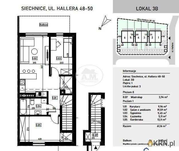 3 pokojowe, Siechnice, ul. , Mieszkanie  na sprzedaż