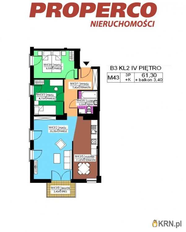 Kielce, Na Stoku, ul. , 3 pokojowe, Mieszkanie  na sprzedaż