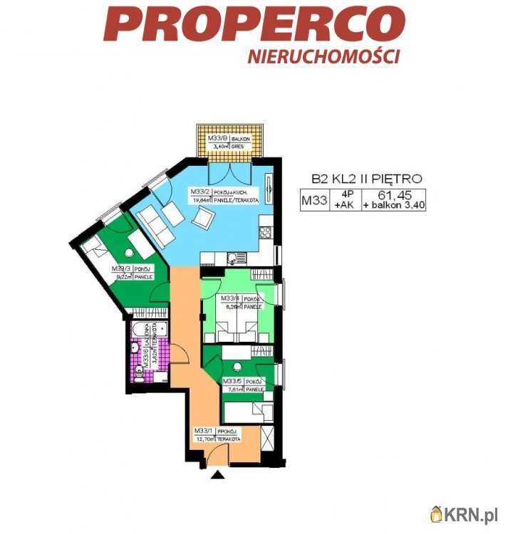 Kielce, Na Stoku, ul. , 4 pokojowe, Mieszkanie  na sprzedaż