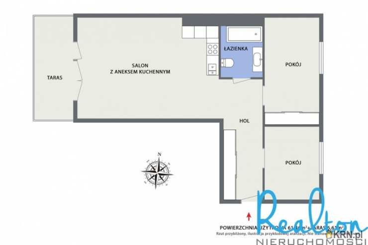 3 pokojowe, Katowice, Murcki/Ochojec, ul. , Mieszkanie  na sprzedaż