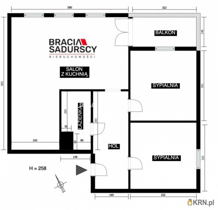 Kraków, Bronowice/Bronowice Małe, ul. B. Głowackiego, Mieszkanie  na sprzedaż, 3 pokojowe