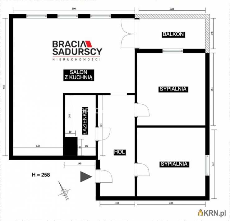 3 pokojowe, Mieszkanie  na sprzedaż, Kraków, Bronowice/Bronowice Małe, ul. B. Głowackiego