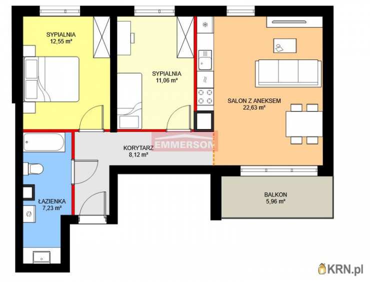 Kraków, Podgórze Duchackie, ul. , Mieszkanie  na sprzedaż, 3 pokojowe