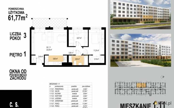 Mieszkanie  na sprzedaż, Głogów, ul. , 3 pokojowe