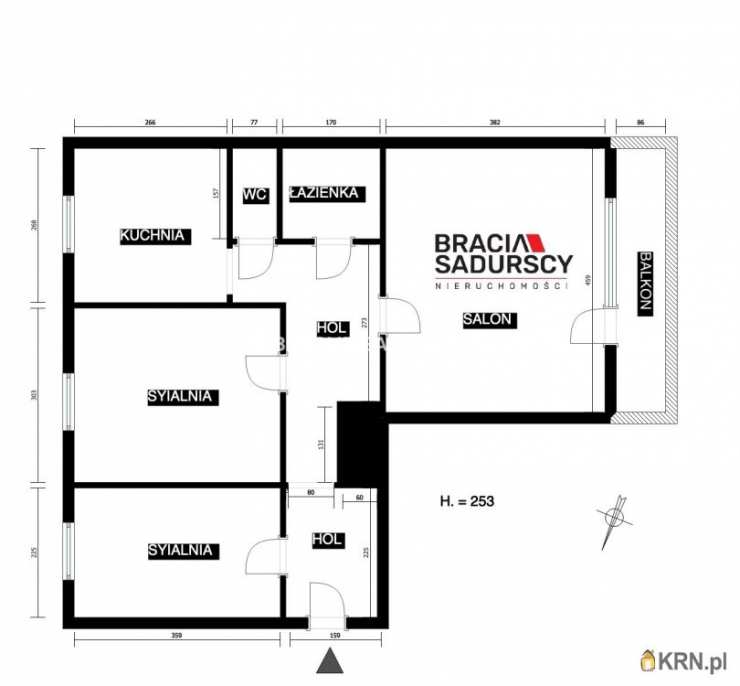 Kraków, Bieżanów-Prokocim, ul. Barbary, Mieszkanie  na sprzedaż, 3 pokojowe
