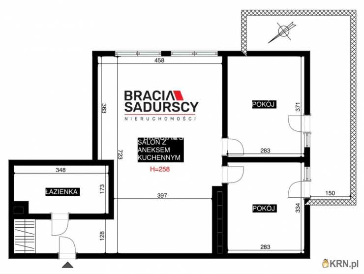 Kraków, Podgórze/Przewóz, ul. Koszykarska, Mieszkanie  na sprzedaż, 3 pokojowe