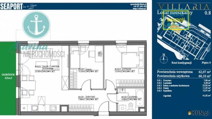 Marina w Świecie Nieruchomości, Mieszkanie  na sprzedaż, Gdynia, Grabówek, ul. H. Kołłątaja