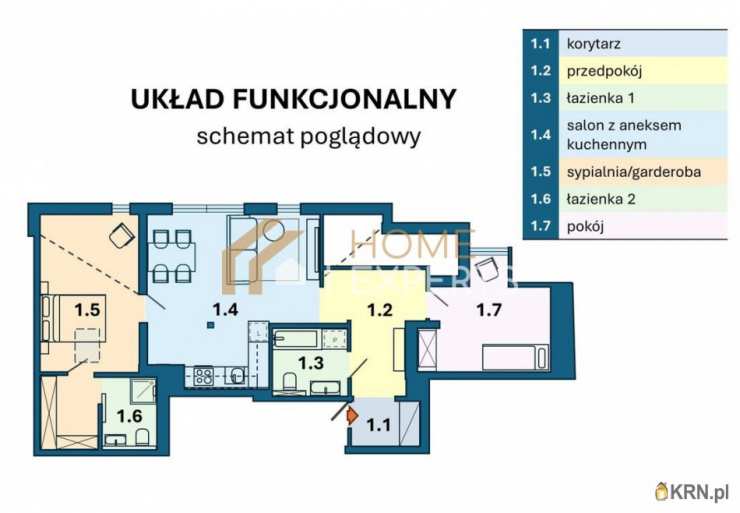 Lębork, ul. Kossaka, Mieszkanie  na sprzedaż, 3 pokojowe