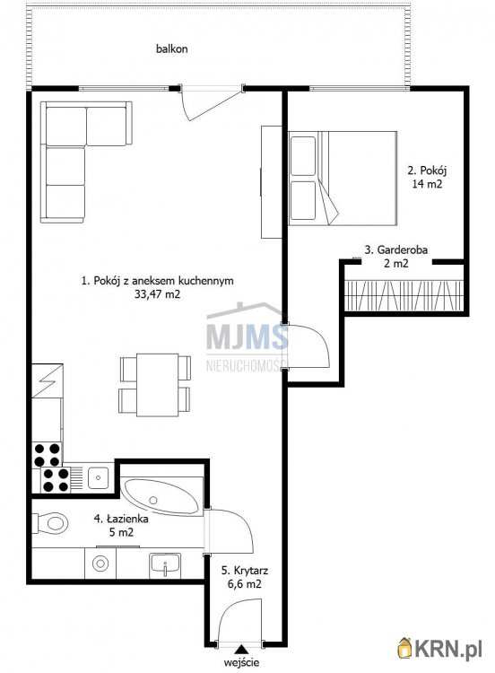 2 pokojowe, Puck, ul. Wejherowska, Mieszkanie  do wynajęcia